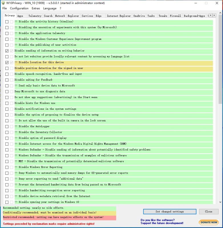 Win10隐私删除工具W10Privacy v5.0.0.1-智点软件