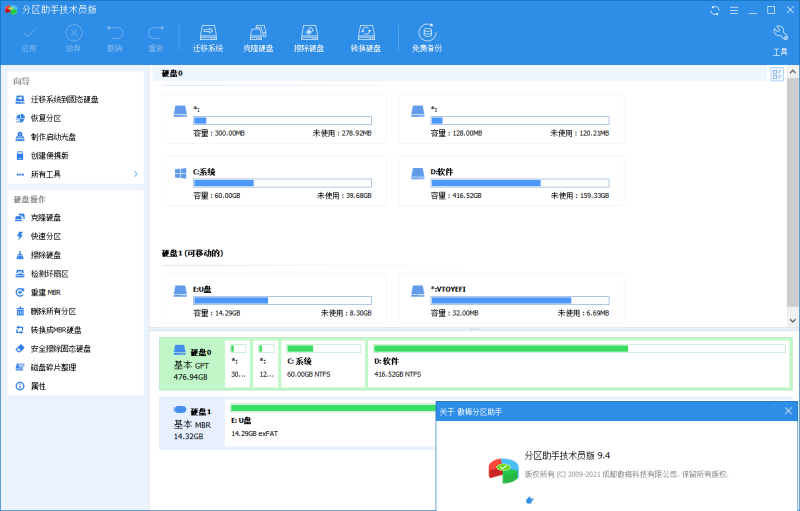 AOMEI磁盘分区助手技术员v10.10.1特别版 -智点软件