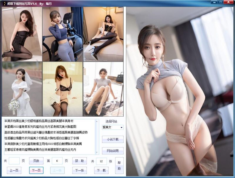 爬取下载网站写真工具v2.9 各种美女-智点软件