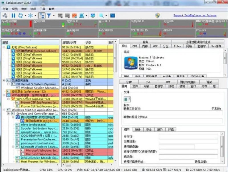 进程监控工具Task Explorer v1.6.6-智点软件