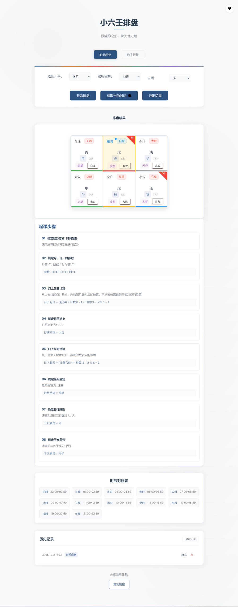 小六壬排盘工具源码 自适应双端-智点软件